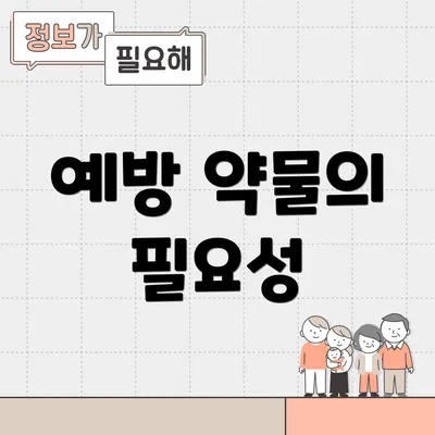 예방 약물의 필요성