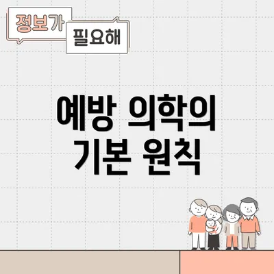 예방 의학의 기본 원칙