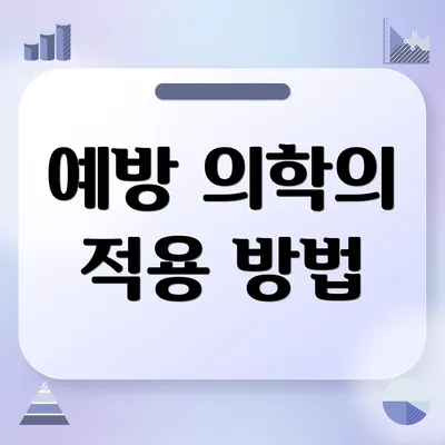 예방 의학의 적용 방법