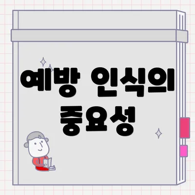 예방 인식의 중요성