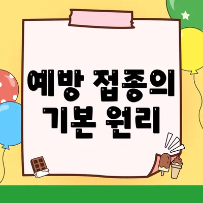 예방 접종의 기본 원리