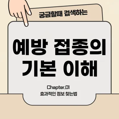 예방 접종의 기본 이해