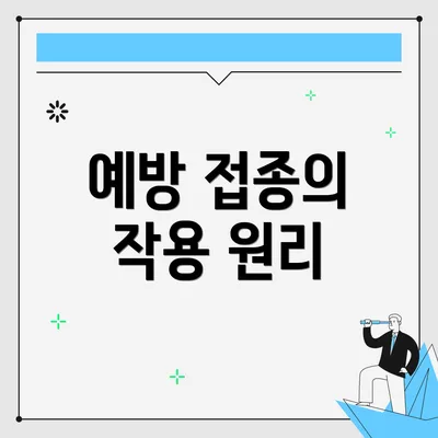 예방 접종의 작용 원리
