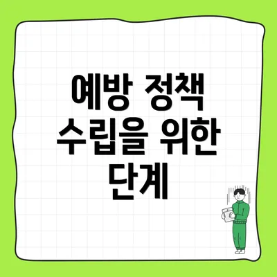 예방 정책 수립을 위한 단계