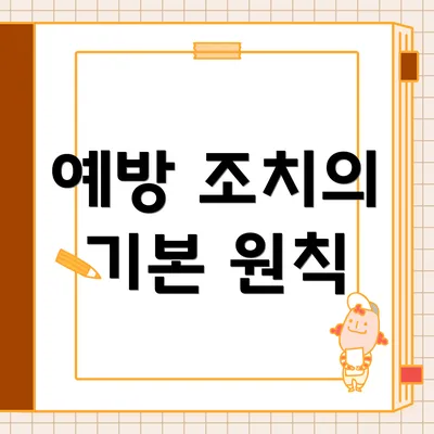 예방 조치의 기본 원칙