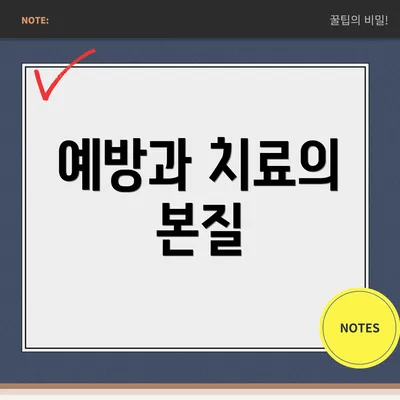 예방과 치료의 본질