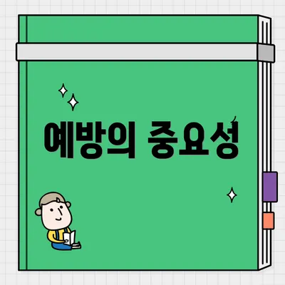 예방의 중요성