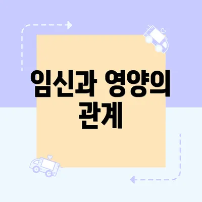 임신과 영양의 관계