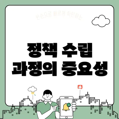 정책 수립 과정의 중요성