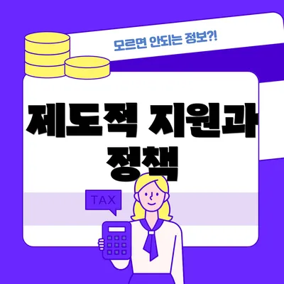 제도적 지원과 정책