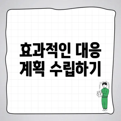 효과적인 대응 계획 수립하기