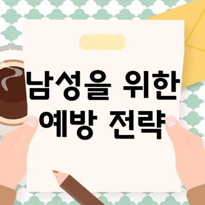 남성을 위한 예방 전략