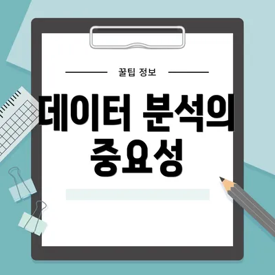 데이터 분석의 중요성