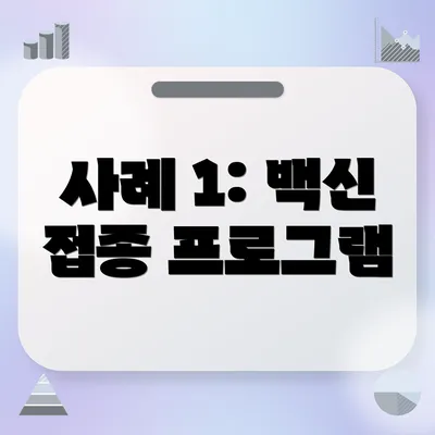 사례 1: 백신 접종 프로그램