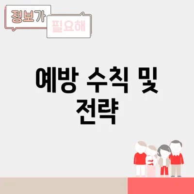 예방 수칙 및 전략