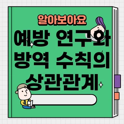 예방 연구와 방역 수칙의 상관관계