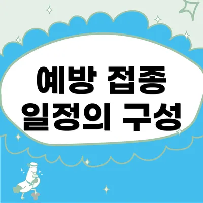 예방 접종 일정의 구성