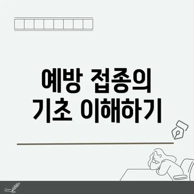 예방 접종의 기초 이해하기