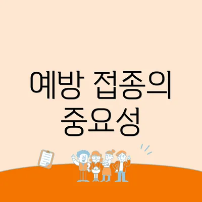 예방 접종의 중요성
