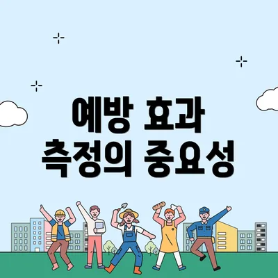 예방 효과 측정의 중요성