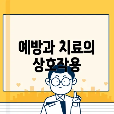 예방과 치료의 상호작용