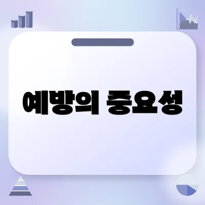 예방의 중요성