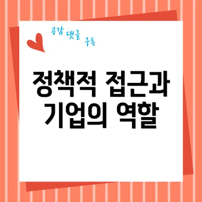 정책적 접근과 기업의 역할