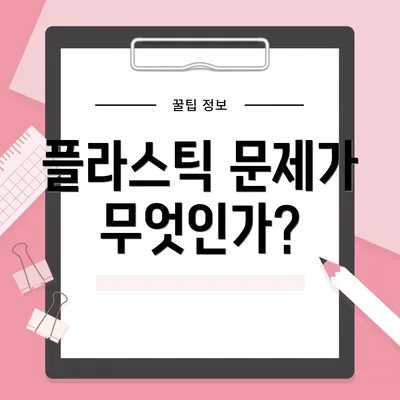 플라스틱 문제가 무엇인가?
