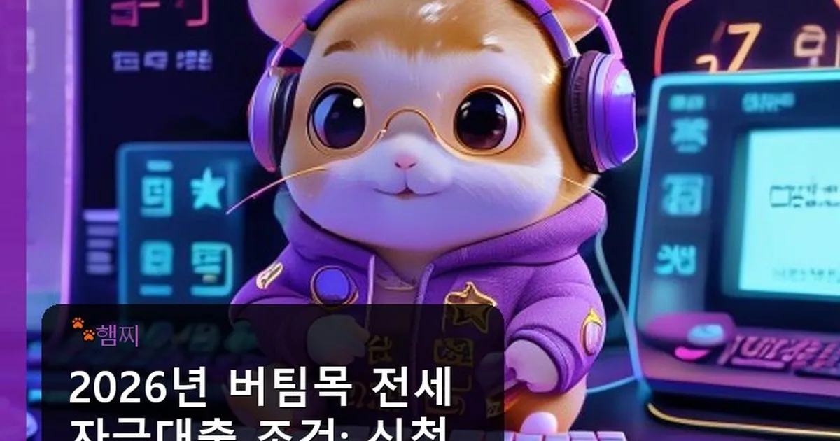 버팀목 전세자금대출 조건 - pikachu12.com 캐릭터