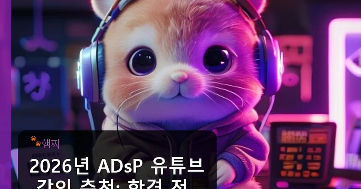 Adsp유튜브 강의 추천 - pikachu12.com 캐릭터