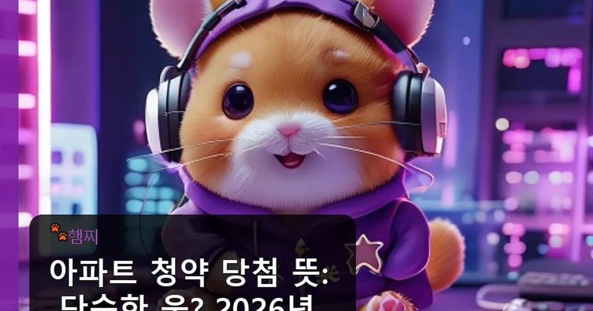 아파트 청약 당첨 뜻 - pikachu12.com 캐릭터